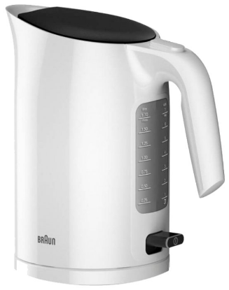 Изображение Электрический чайник Braun WK3100WH (2200 Вт/1,7 л /пластик/белый)