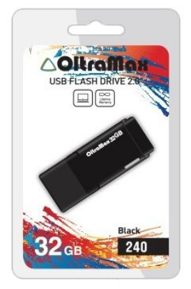 Изображение USB flash OltraMax 240,(USB 2.0/32 Гб)-черный ()