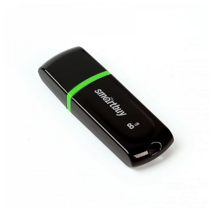 Изображение USB flash SmartBuy Paean,(USB 2.0/8 Гб)-черный ()