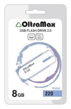 Изображение USB flash OltraMax 220,(USB 2.0/8 Гб)-фиолетовый ()