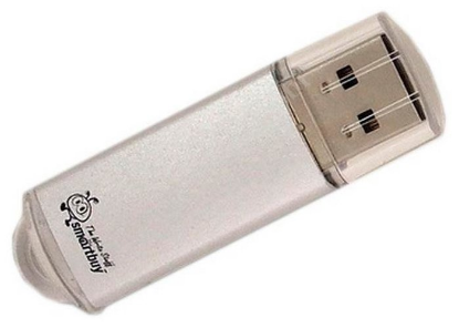 Изображение USB flash SmartBuy V-Cut,(USB 2.0/4 Гб)-серебристый (SB4GBVC-S)