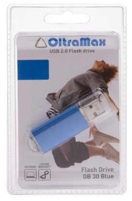 Изображение USB flash OltraMax 30,(USB 2.0/64 Гб)-синий ()