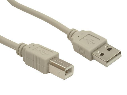 Изображение Кабель соединительный 5BITES UC5010-018C USB 2.0 A USB 2.0 B серый 1,8 м