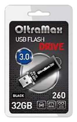 Изображение USB flash OltraMax 260,(USB 3.0/32 Гб)-черный ()