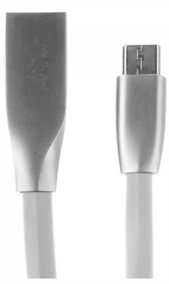 Изображение Кабель соединительный Gembird CC-G-mUSB01W-1.8M  USB 2.0 A Micro USB 2.0 B белый 1,8 м