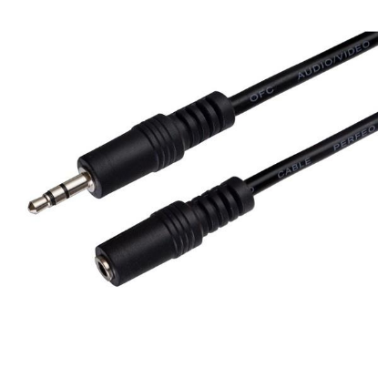 Изображение Кабель удлинительный Perfeo J2203 3.5 mm jack-3.5 mm jack (черный) (5 м)