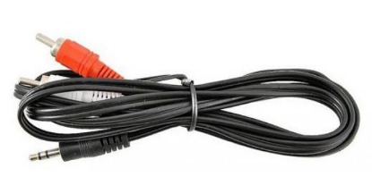 Изображение Кабель соединительный VCOM VAV7183-3M 3.5 mm jack-RCA x2 (черный) (3 м)