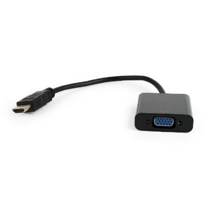 Изображение Переходник Cablexpert A-HDMI-VGA-04 HDMI-VGA (черный) (0,2 м)