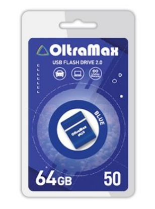 Изображение USB flash OltraMax 50,(USB 2.0/64 Гб)-синий ()