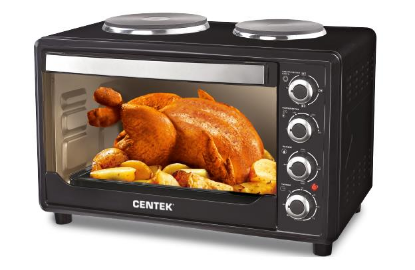 Изображение Электропечь CENTEK CT-1530-36 PLATE (36 л /1600 Вт /черный)