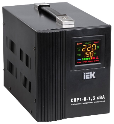 Изображение Стабилизатор IEK Home СНР1-0-1.5 кВА IVS20-1-01500 (релейный 1,50 кВ·А )