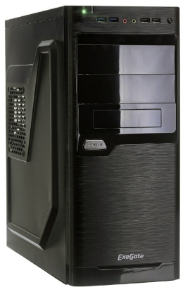 Изображение Корпус ExeGate XP-330U (mATX, ATX, черный, 600 Вт)/()