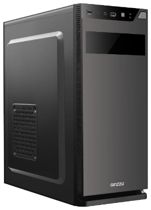 Изображение Корпус Ginzzu A190 (mATX, ATX, черный, без БП)/()