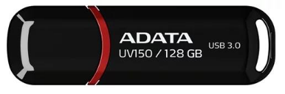 Изображение USB flash ADATA DashDrive UV150,(USB 3.0/128 Гб)-черный (AUV150-128G-RBK)