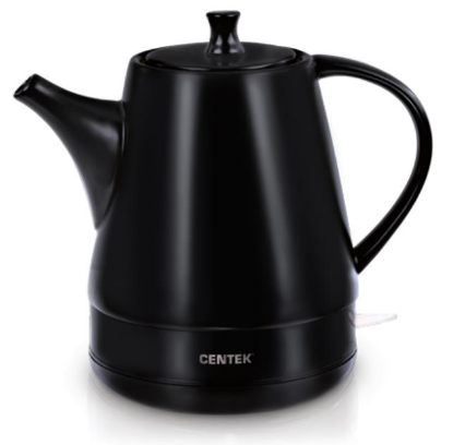 Изображение Электрический чайник CENTEK CT-0063 (1500 Вт/1,2 л /керамика/черный)