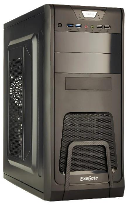 Изображение Корпус ExeGate CP-603 (mATX, ATX, черный, 400 Вт)/()