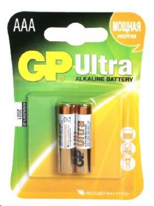 Изображение Батарейка GP 24AU-CR2 Ultra (AAA (R03,286,LR03) 1,5 В  щелочная (алкалиновая))