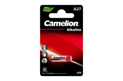 Изображение Батарейка Camelion A27-BP1 ( 12 В 80 мА*час щелочная (алкалиновая))