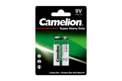 Изображение Батарейка Camelion 6F22-BP1G ( 9 В 450 мА*час солевая)