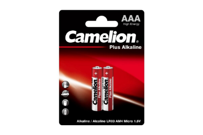 Изображение Батарейка Camelion LR03-BP2 (AAA (R03,286,LR03) 1,5 В 1250 мА*час щелочная (алкалиновая))