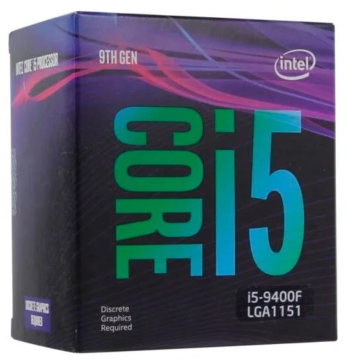 Изображение Процессор Intel Core i5-9400F (2900 МГц, LGA1151 v2) (BOX)