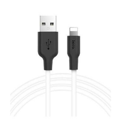 Изображение Кабель соединительный Hoco X21 USB 2.0 A Lightning 8P белый 1 м