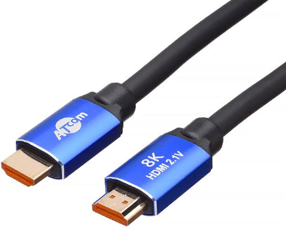 Изображение Кабель Atcom AT8888 HDMI-HDMI (черный/синий) (2 м)