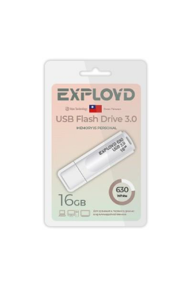 Изображение USB flash Exployd 630,(USB 3.0/16 Гб)-белый ()