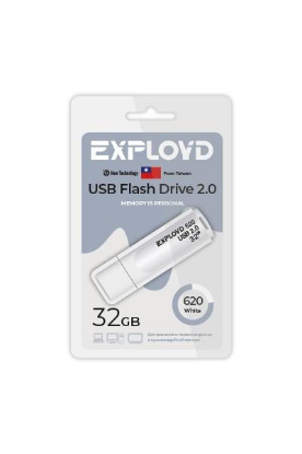 Изображение USB flash Exployd 620,(USB 2.0/32 Гб)-белый ()