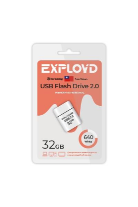 Изображение USB flash Exployd 640,(USB 2.0/32 Гб)-белый ()