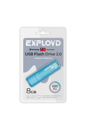 Изображение USB flash Exployd 620,(USB 2.0/8 Гб)-синий ()