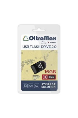 Изображение USB flash OltraMax 330,(USB 2.0/16 Гб)-черный ()