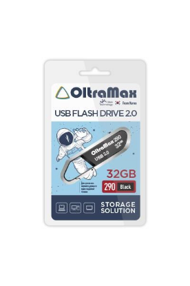 Изображение USB flash OltraMax 290,(USB 2.0/32 Гб)-черный ()