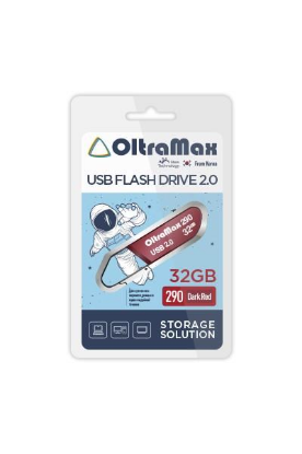 Изображение USB flash OltraMax 290,(USB 2.0/32 Гб)-красный ()