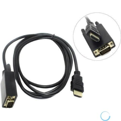 Изображение Кабель KS-is KS-441 HDMI-VGA (черный) (1,8 м)