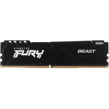 Изображение Оперативная память 4 GB DDR4 Kingston FURY Beast Black KF432C16BB/4 (25600 МБ/с, 3200 МГц, CL16)