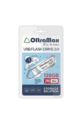 Изображение USB flash OltraMax 290,(USB 2.0/128 Гб)-белый ()