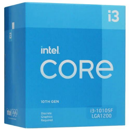 Изображение Процессор Intel Core i3-10105F (3700 МГц, LGA1200) (BOX)