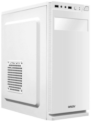 Изображение Корпус Ginzzu A220 (mATX, ATX, Mini-ITX, белый, без БП)/()