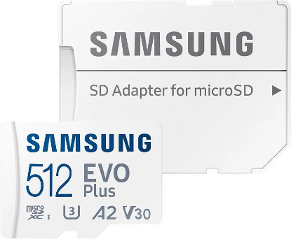 Изображение Карта памяти Samsung MicroSDXC EVO Plus Class 10 512 Гб адаптер на SD MB-MC512KA/RU