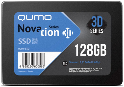 Изображение SSD диск Qumo Novation 3D TLC 128 Гб 2.5" (Q3DT-128GMCY)