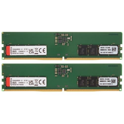 Изображение Оперативная память 2x16 GB DDR5 Kingston KVR48U40BS8K2-32 (38400 Мб/с, 4800 МГц, CL40)