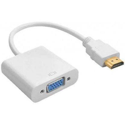 Изображение Переходник KS-is KS-315 HDMI-VGA (белый) (0,2 м)