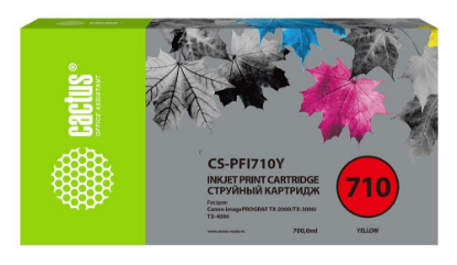 Изображение Картридж Cactus CS-PFI710Y