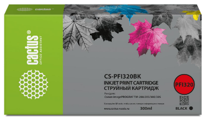 Изображение Картридж Cactus CS-PFI320BK