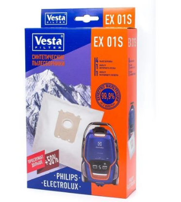 Изображение Комплект пылесборников и фильтров Vesta filter EX 01S