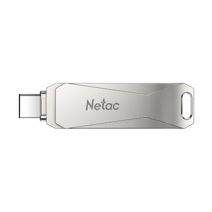 Изображение USB flash NETAC U782C,(USB 3.0+USB Type-C/64 Гб)-серебристый (NT03U782C-064G-30PN)