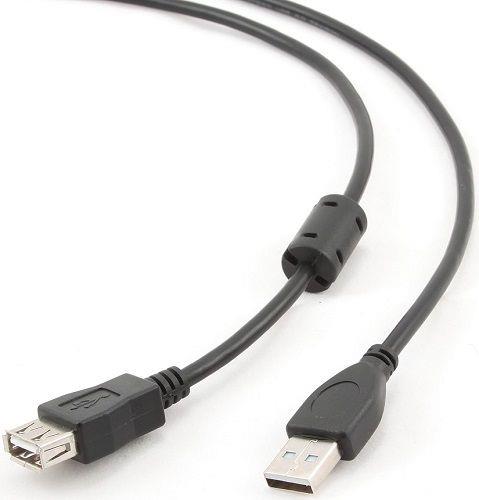 Изображение Кабель удлинительный Filum FL-CPro-U2-AM-AF-F1-1.8M USB 2.0 A USB 2.0 A черный 1,8 м