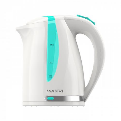 Изображение Электрический чайник MAXVI KE1701P (2200 Вт/1,7 л /пластик/зеленый, белый)