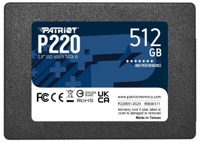 Изображение SSD диск Patriot P220 512 Гб 2.5" (P220S512G25)